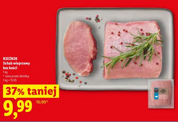 Schab wieprzowy bez kości Rzeźnik promocja w Lidl