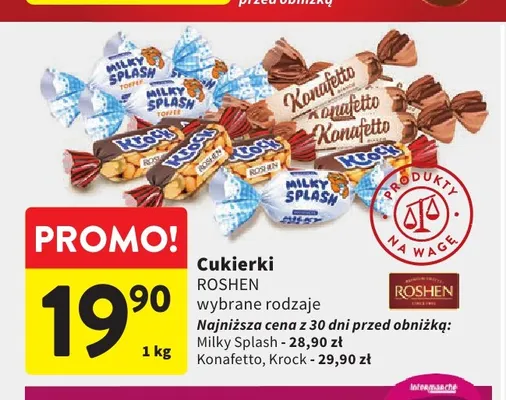 Cukierki Roshen promocja w Intermarche
