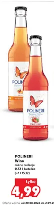 Wino różowe owocowe Polineri Strawberry promocja w Kaufland