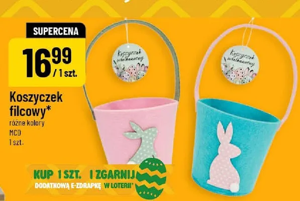 Koszyczek filcowy promocja w POLOmarket