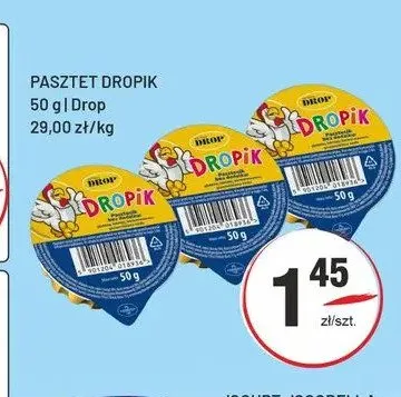Pasztet Dropik Drop promocja w Sedal