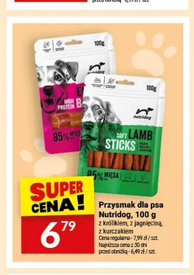 Przysmak dla psa Nutridog z jagnięciną promocja w Twój Market