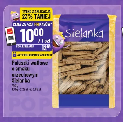 Paluszki waflowe o smaku orzechowym Sielanka promocja w POLOmarket