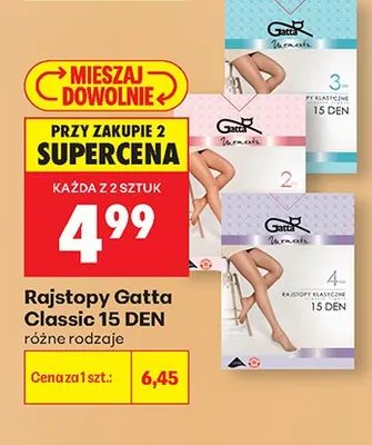 Rajstopy Gatta Classic 15 DEN promocja w Biedronka