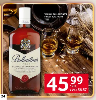 Whisky Ballantine's Finest promocja w Selgros