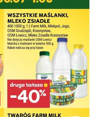 Maślanki, Mleko Zsiadłe promocja w Stokrotka