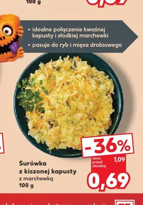 Surówka z kiszonej kapusty z marchewką promocja w Kaufland