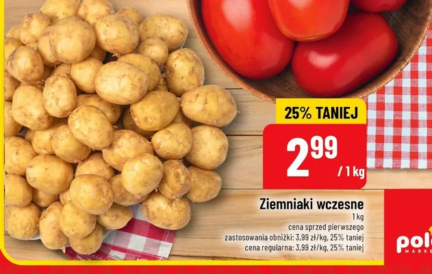 Ziemniaki wczesne promocja w POLOmarket