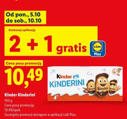Kinder Kinderini promocja w Lidl