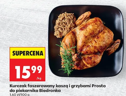 Kurczak faszerowany kaszą i grzybami Prosto do piekarnika promocja w Biedronka