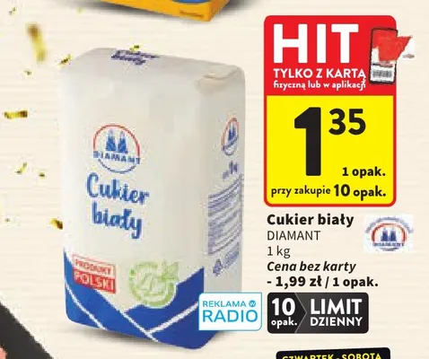 Cukier biały Diamant promocja w Intermarche