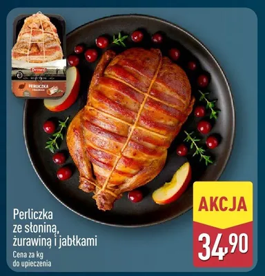 Perliczka ze słoniną, żurawiną i jabłkami promocja w Aldi