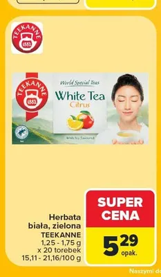 Herbata biała Teekanne promocja w Carrefour