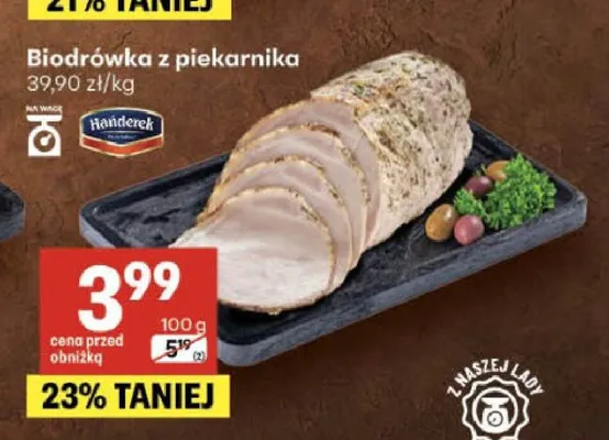 Biodrówka z piekarnika Hańderek promocja w Delikatesy Centrum