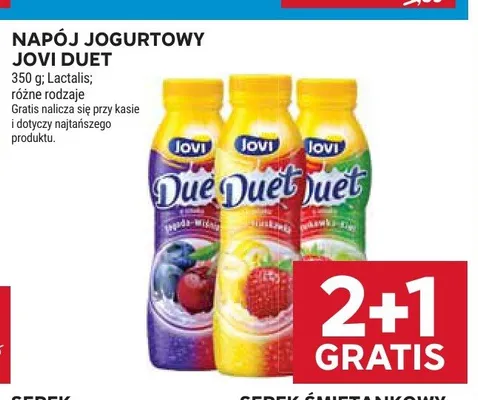 Napój jogurtowy Jovi Duet promocja w Stokrotka