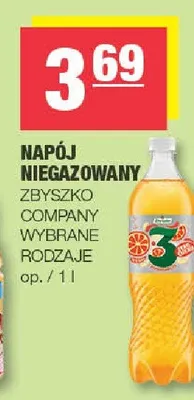 Napój niegazowany Zbyszko promocja w SPAR