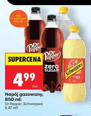 Napój gazowany Dr Pepper promocja w Biedronka