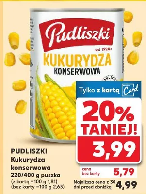 Kukurydza konserwowa promocja w Kaufland