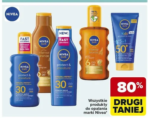Produkty do opalania NIVEA promocja w Carrefour