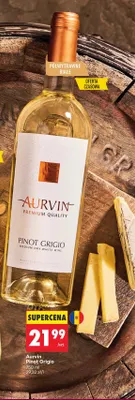 Wino białe Aurvin Pinot Grigio promocja w Biedronka