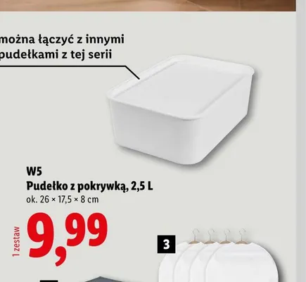 Pudełko z pokrywką 2,5 l W5 promocja w Lidl