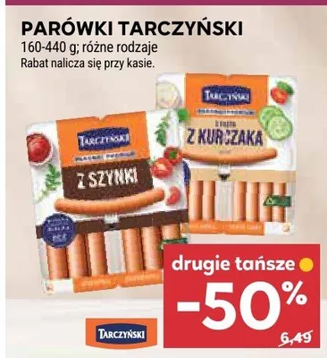Parówki z szynki różne rodzaje promocja w Stokrotka