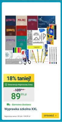 Wyprawka szkolna XXL promocja w ERLI