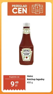 Ketchup łagodny Heinz promocja w Biedronka