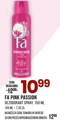 Dezodorant FA PINK PASSION Dezodorant spray, 150 ml promocja w Drogerie Natura