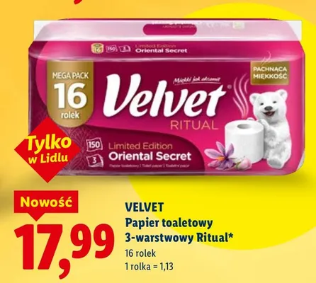 Papier toaletowy 3-warstwowy Ritual Oriental Secret promocja w Lidl