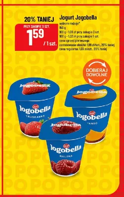 Jogurt owocowy Zott Jogobella truskawka promocja w POLOmarket