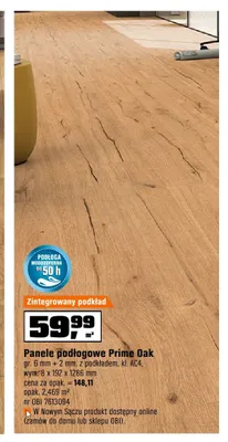 Panele podłogowe Prime Oak promocja w OBI