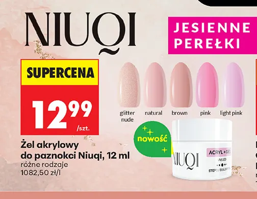 Żel akrylowy do paznokci Niuqi promocja w Biedronka