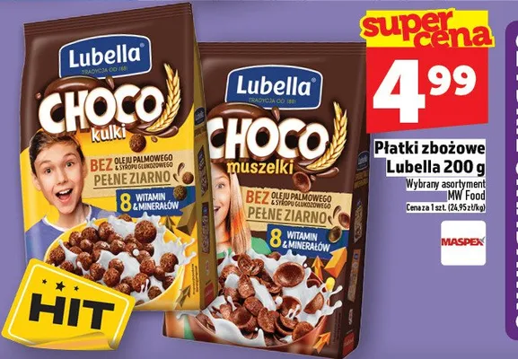 Płatki zbożowe Lubella 200 g promocja w TOPAZ