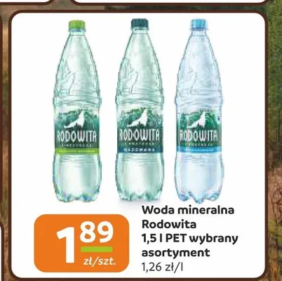 Woda mineralna Rodowita promocja w Społem Częstochowa