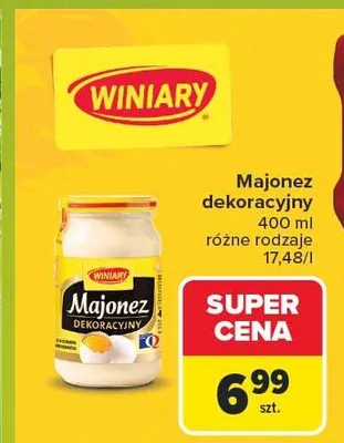 Majonez dekoracyjny Winiary promocja w Carrefour