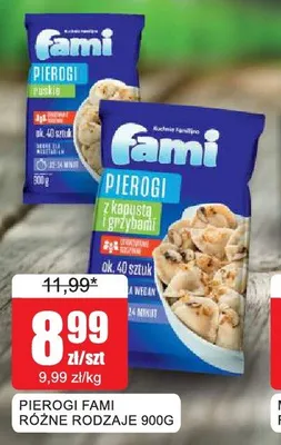 Pierogi Fami promocja w Bingo