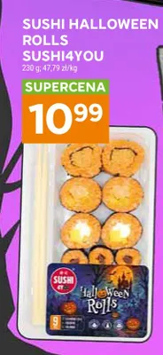 Sushi Halloween Rolls Sushi4You promocja w Stokrotka