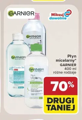 Płyn micelarny Garnier 3w1 promocja w Carrefour