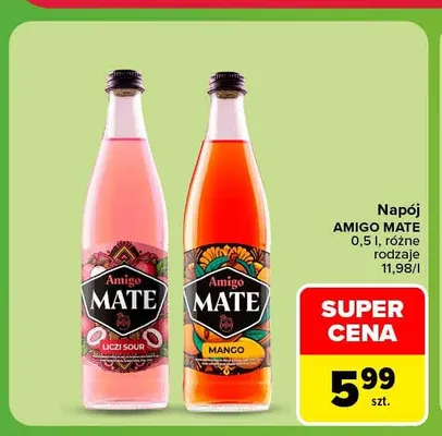 Napój Amigo Mate Liczi Sour promocja w Carrefour