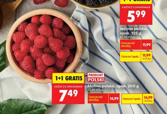 Malina polska promocja w Biedronka