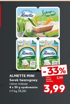 Serek twarogowy Almette Mini promocja w Kaufland