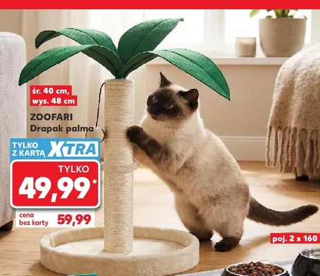 Drapak dla kota palma Zoofari promocja w Kaufland