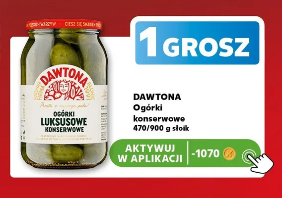 Ogórki konserwowe Dawtona promocja w Kaufland