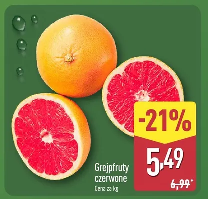 Grejpfruty czerwone promocja w Aldi