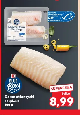 Dorsz atlantycki polędwica Blue Bay promocja w Kaufland