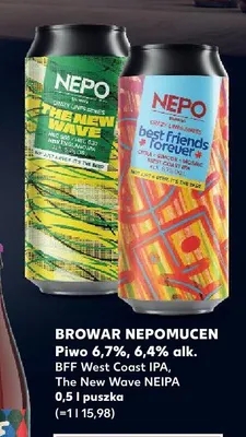 Piwo Browar Nepomucen BFF West Coast IPA promocja w Kaufland
