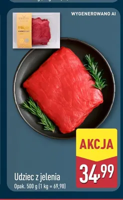 Udziec z jelenia Dziki Trop promocja w Aldi