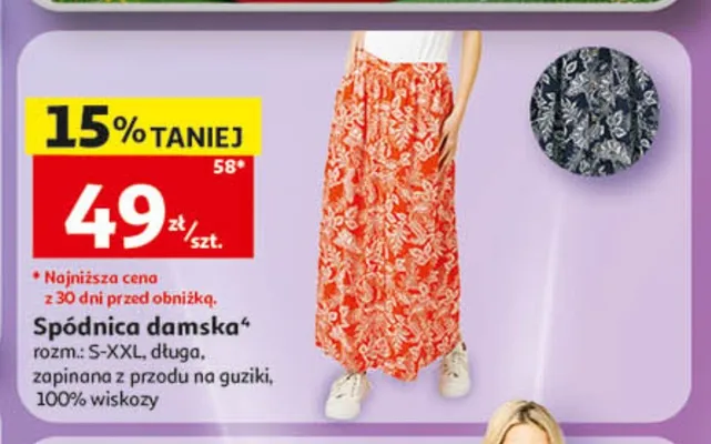Spódnica damska promocja w Auchan