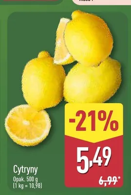 Cytryny promocja w Aldi